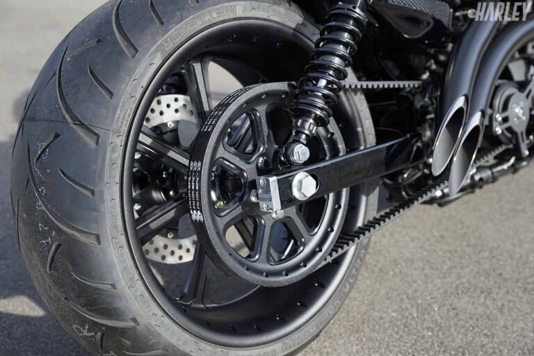 ハーレーダビッドソン スポーツスター トライジャカスタム「地神」リヤまわり|ハーレーカスタムトレンドニュース:1台のカスタムマシンに込められた”和魂洋才”の精神〈トライジャ 地神〉