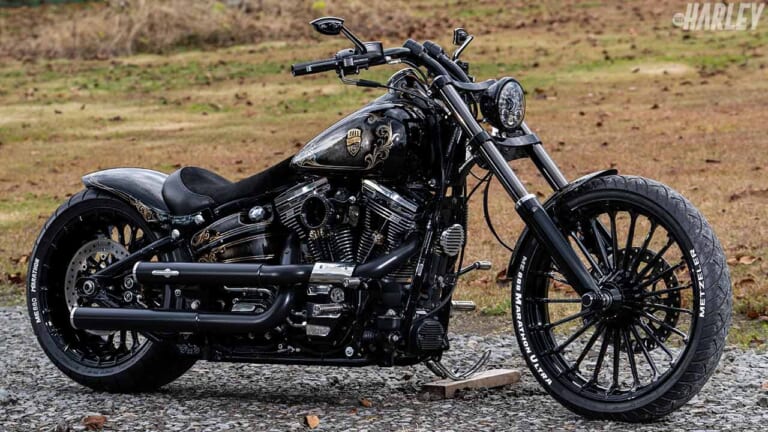 ハーレーカスタムトレンドニュース:FXSBブレイクアウト【アートの域に達した麗しのプロポーション】│WEBヤングマシン|新車バイクニュース
