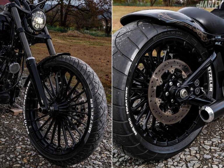 ハーレーダビッドソンFXSBブレイクアウト|HDブイモンスターカスタム|キャストホイール|ハーレーカスタムトレンドニュース:FXSBブレイクアウト【アートの域に達した麗しのプロポーション】
