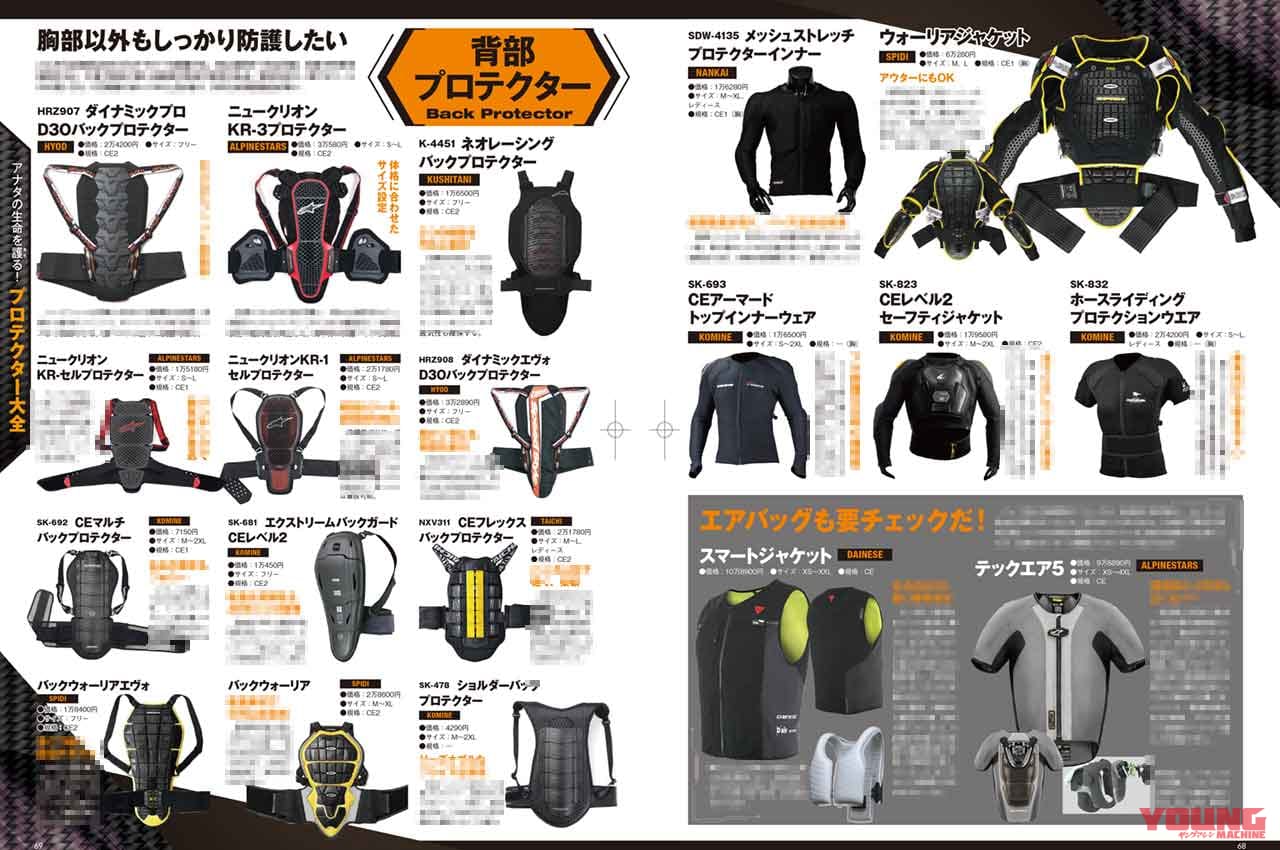 ヤングマシン2021年7月号|プロテクター大全|ヤングマシン’21年7月号発売:EV未来予想/新旧ハヤブサ徹底比較試乗/ワークマン付録etc.