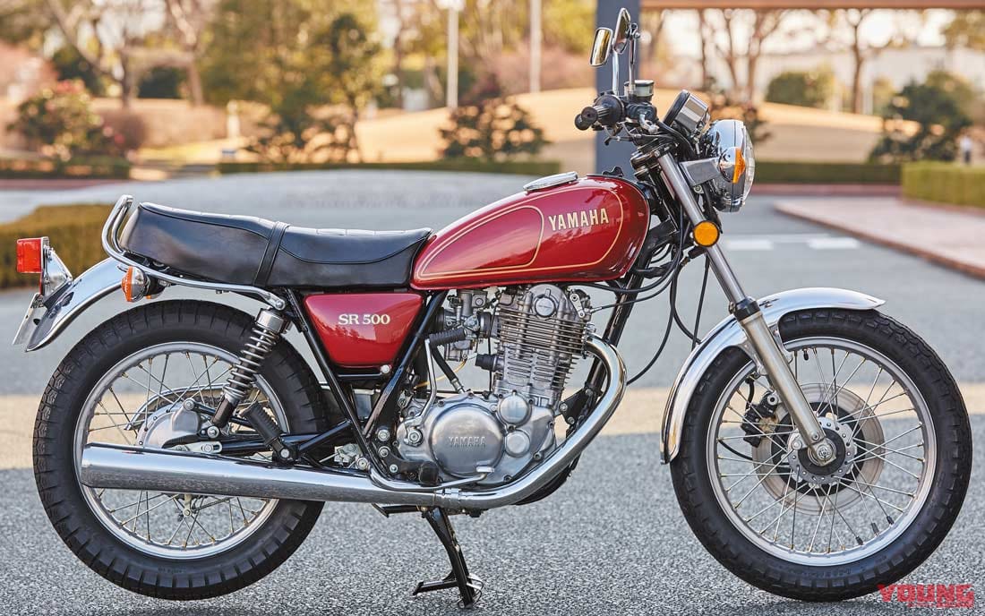 '78 ヤマハSR500|スターレッド|愛すべきヤマハの象徴・SRの43年を振り返る#2〈全型式全色図鑑’70s〜’80s〉