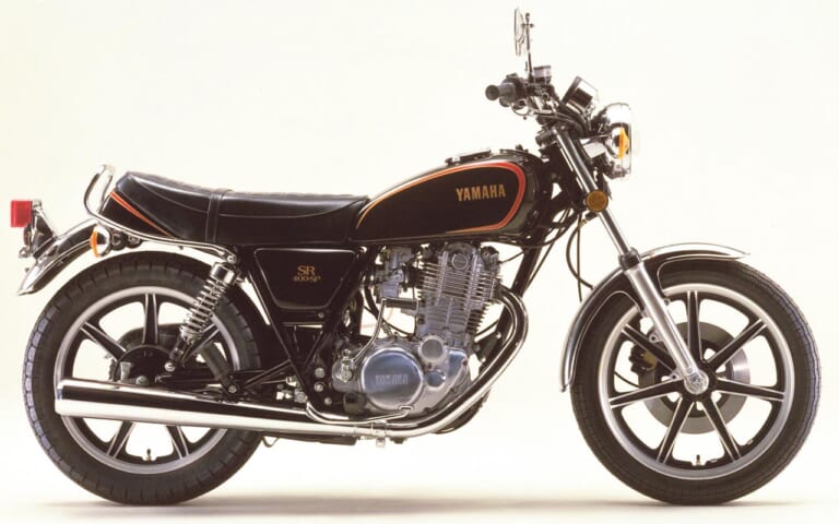 '79 ヤマハSR400SP/500SP|ブラックゴールド(共通色)|愛すべきヤマハの象徴・SRの43年を振り返る#2〈全型式全色図鑑’70s〜’80s〉
