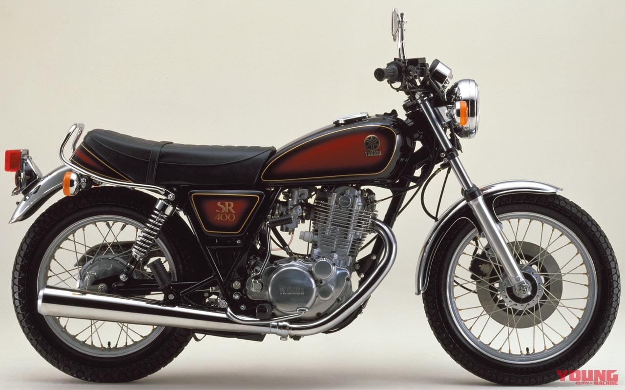 '84 ヤマハSR400|スーパーレッド×ヤマハブラック|愛すべきヤマハの象徴・SRの43年を振り返る#2〈全型式全色図鑑’70s〜’80s〉