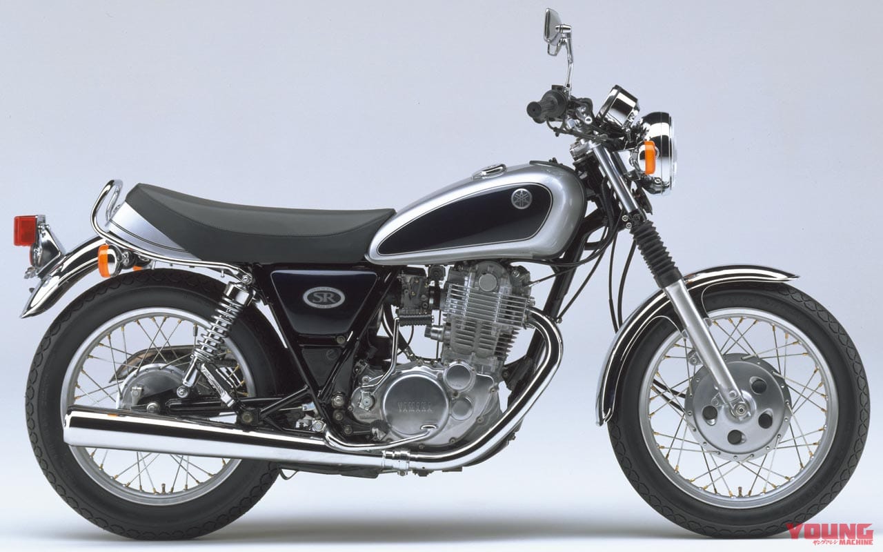 '96 ヤマハSR400|ライトグレーメタリック|愛すべきヤマハの象徴・SRの43年を振り返る#3〈全型式全色図鑑’90s〉