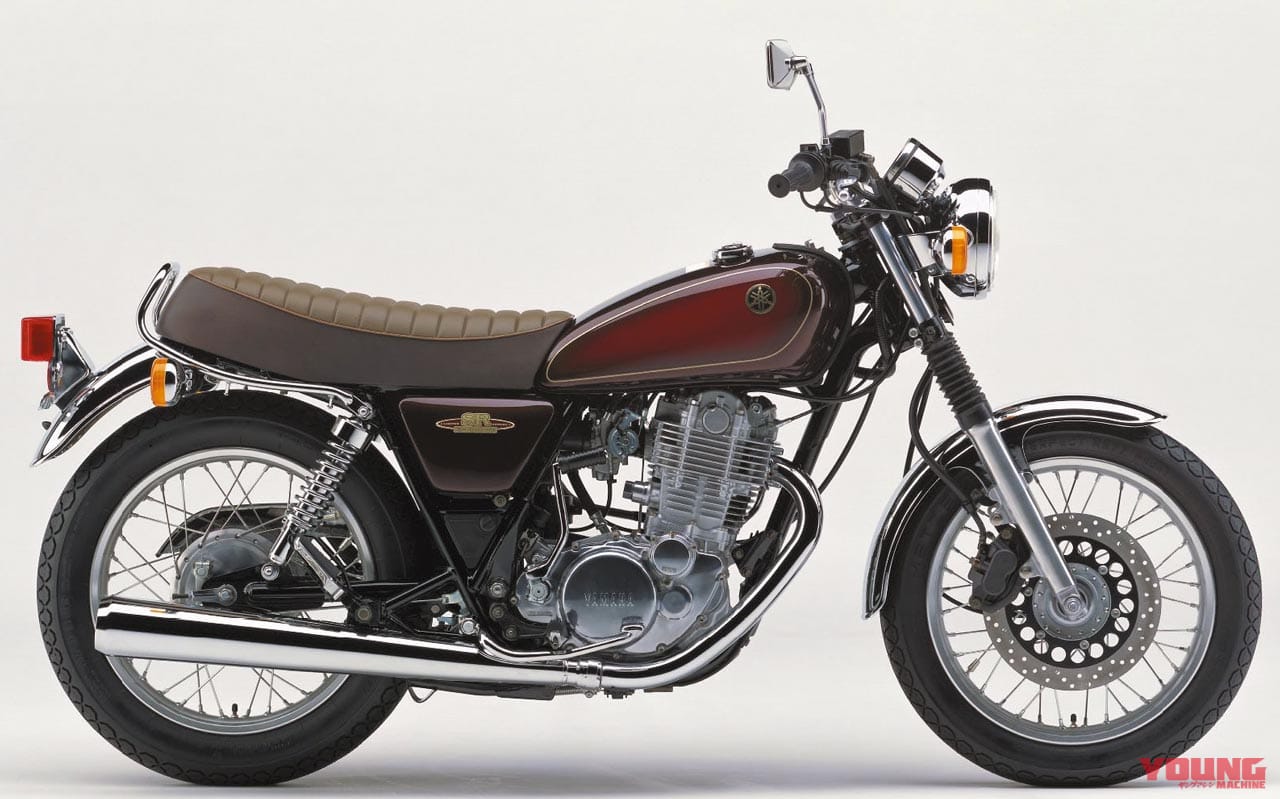 '03ヤマハSR400 25thアニバーサリーリミテッドエディション|ミヤビマルーン|愛すべきヤマハの象徴・SRの43年を振り返る#4〈全型式全色図鑑’00s〉
