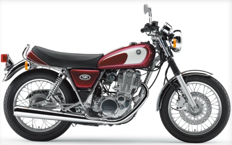 '05ヤマハSR400|ダルレッドメタリックD|愛すべきヤマハの象徴・SRの43年を振り返る#4〈全型式全色図鑑’00s〉