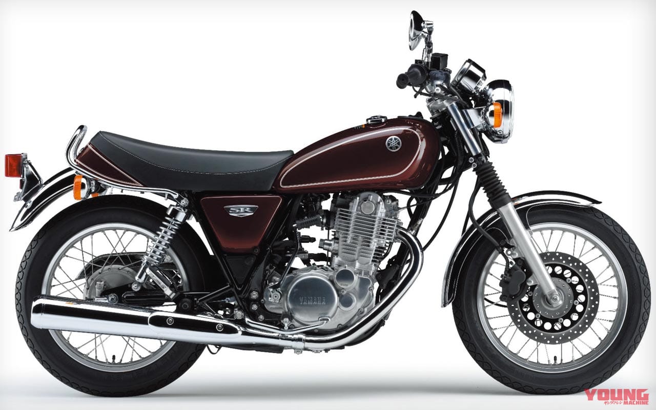 '14ヤマハSR400|ダークグレーイッシュレッドメタリック3|愛すべきヤマハの象徴・SRの43年を振り返る#5〈全型式全色図鑑’10s〜’21〉