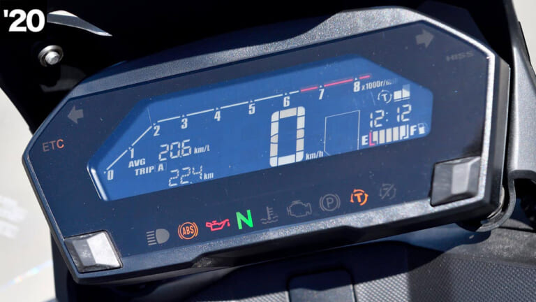 ホンダNC750X新旧比較試乗インプレ|'20モデル|メーター|ホンダNC750X新旧比較試乗インプレッション【コスパ革命児が電脳化&軽量化で大幅進化】