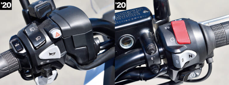 ホンダNC750X新旧比較試乗インプレ|'20モデル|ハンドルスイッチ|ホンダNC750X新旧比較試乗インプレッション【コスパ革命児が電脳化&軽量化で大幅進化】