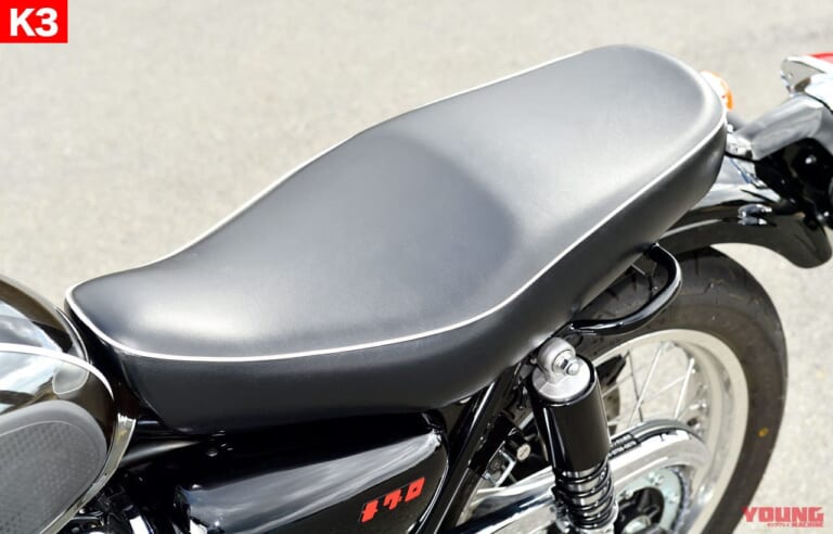KAWASAKI MEGURO K3|シート|’21新型メグロK3×’65旧型K2 丸山浩試乗比較インプレ【比べてみたか? これは真正メグロだ!】