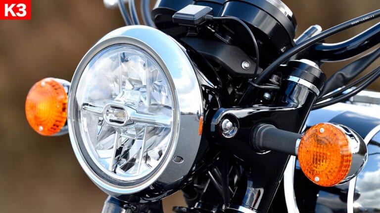KAWASAKI MEGURO K3|ヘッドライト|’21新型メグロK3×’65旧型K2 丸山浩試乗比較インプレ【比べてみたか? これは真正メグロだ!】