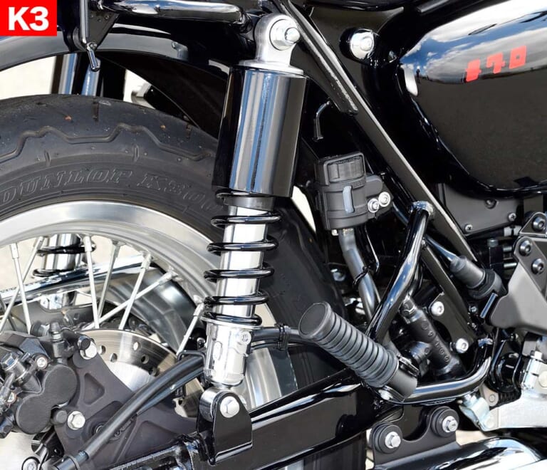 KAWASAKI MEGURO K3|リアショック|’21新型メグロK3×’65旧型K2 丸山浩試乗比較インプレ【比べてみたか? これは真正メグロだ!】