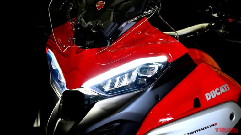 ドゥカティ ムルティストラーダV4S|デイタイムランニングライト|ドゥカティ ムルティストラーダV4S試乗インプレ【イノベーションを体現する最上級モデル】