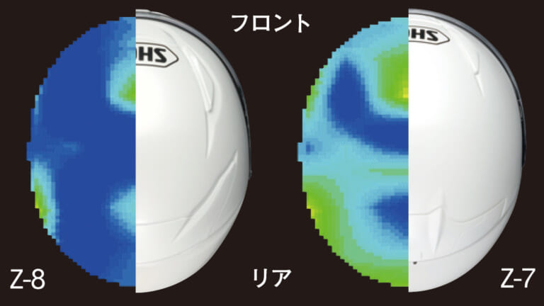 フルフェイスヘルメット|SHOEI Z-8|吸気効果|SHOEIフルフェイスヘルメット「Z-8」インプレ【Z-7後継モデルは静けさと換気性能がアップ】