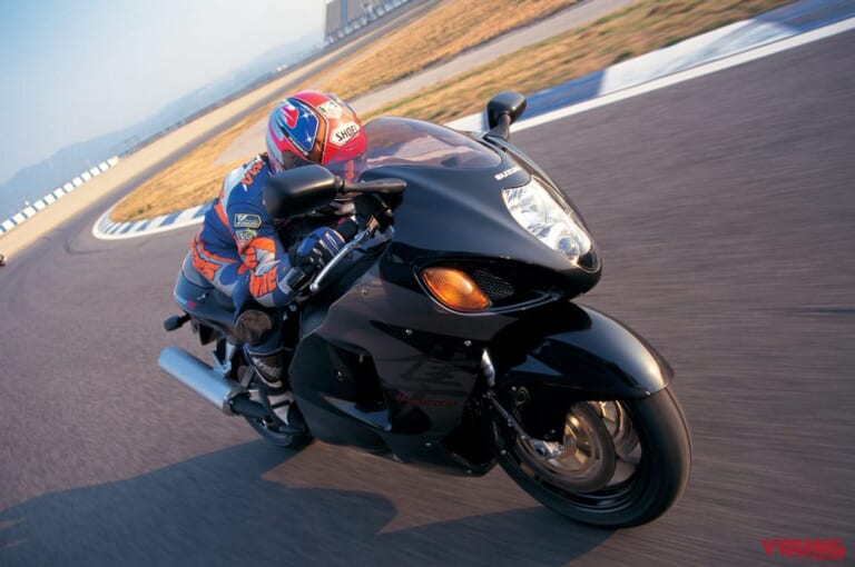 スズキ ハヤブサ|’99初代スピードテスト|サーキット|ハヤブサ飛翔伝説プレイバック#2〈初代〉’99年スピードテスト再録:ミラーなし実測312km/h!!