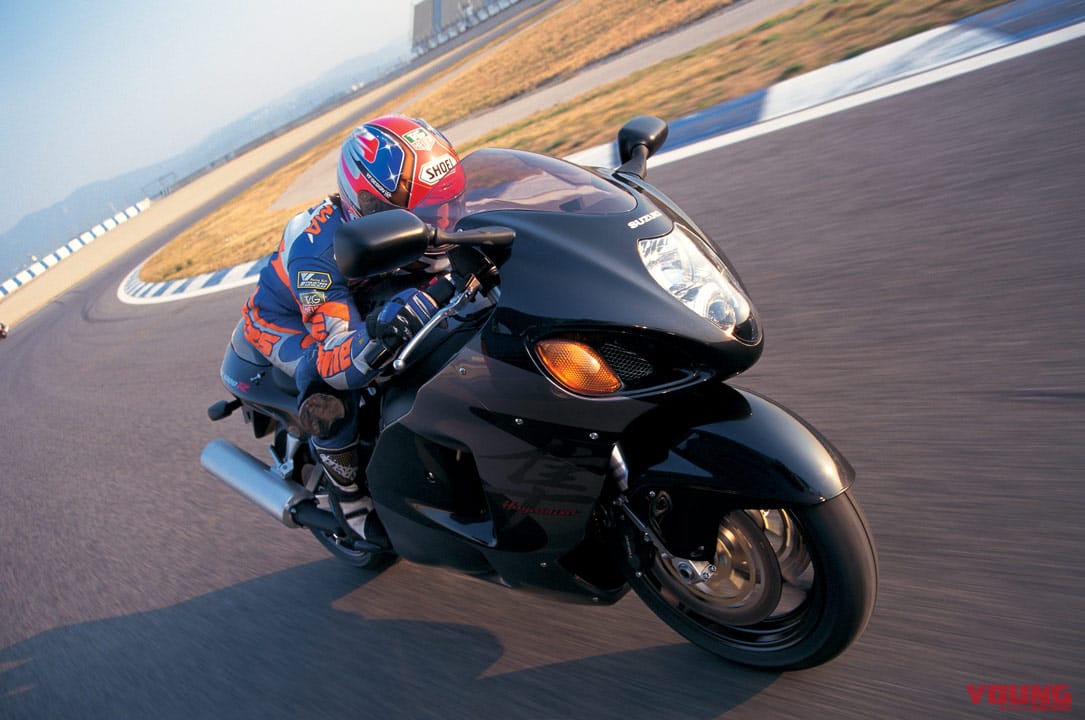 スズキ ハヤブサ|’99初代スピードテスト|サーキット|ハヤブサ飛翔伝説プレイバック#2〈初代〉’99年スピードテスト再録:ミラーなし実測312km/h!!