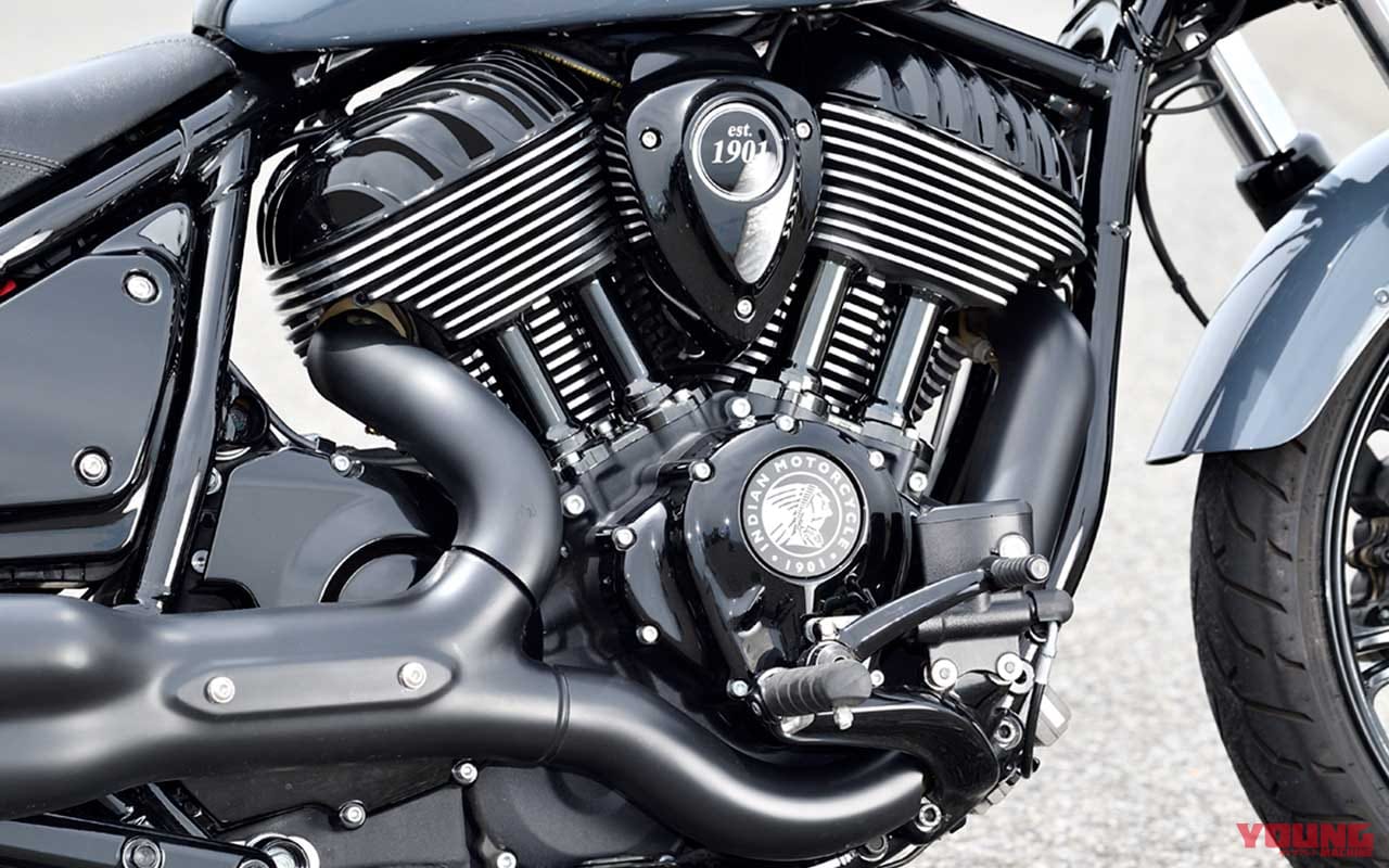 インディアン チーフダークホース|エンジン|インディアン チーフ ダークホース試乗インプレッション【デビューから100年。まったく新しく設計されたチーフ】