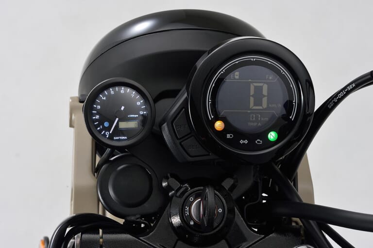 ホンダCT125ハンターカブ| カスタムパーツ|デイトナ VELONA タコメーターキットφ48|ホンダCT125ハンターカブのあらゆる遊び方に即応するカスタムパーツ〈デイトナ〉