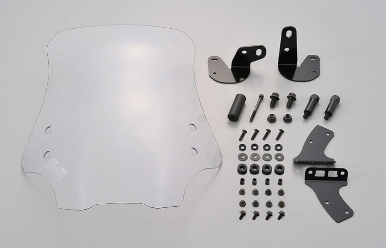 ホンダCT125ハンターカブ| カスタムパーツ|デイトナ ウインドシールドRS|ホンダCT125ハンターカブのあらゆる遊び方に即応するカスタムパーツ〈デイトナ〉