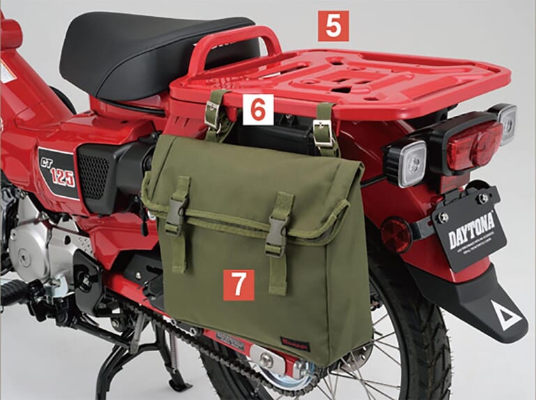 ホンダCT125ハンターカブ| カスタムパーツ|デイトナ |ホンダCT125ハンターカブのあらゆる遊び方に即応するカスタムパーツ〈デイトナ〉