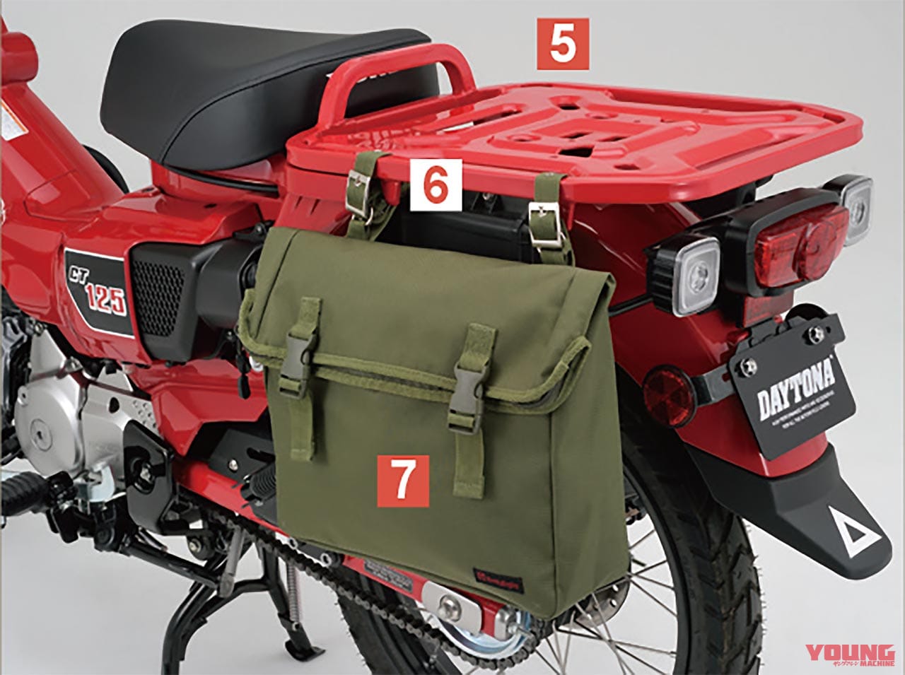 ホンダCT125ハンターカブ| カスタムパーツ|デイトナ |ホンダCT125ハンターカブのあらゆる遊び方に即応するカスタムパーツ〈デイトナ〉