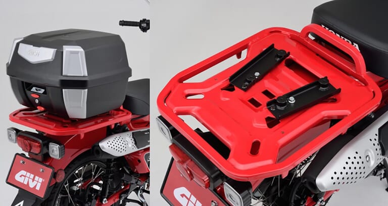 ホンダCT125ハンターカブ| カスタムパーツ|デイトナ GIVIモノロック用|ホンダCT125ハンターカブのあらゆる遊び方に即応するカスタムパーツ〈デイトナ〉