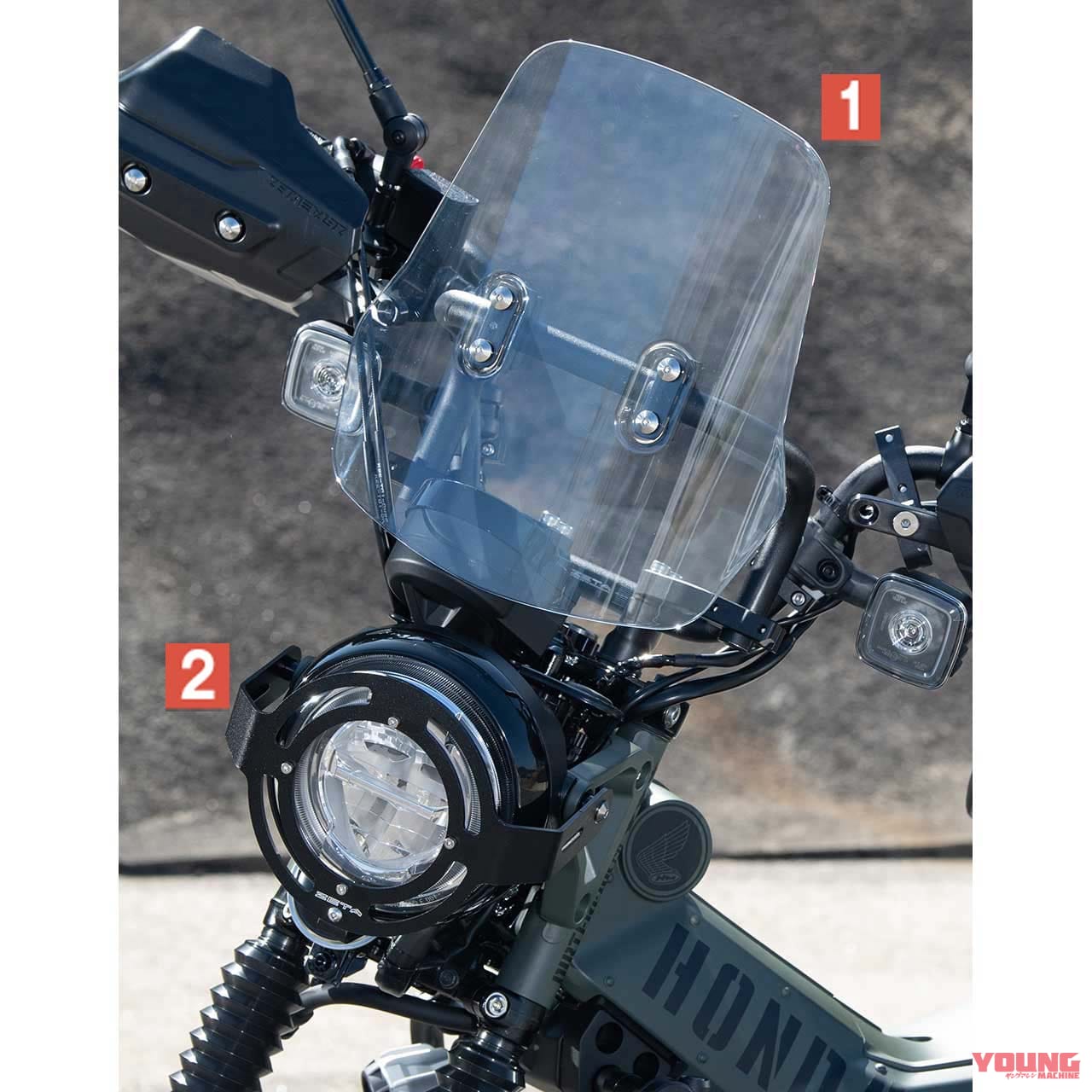 冒険味溢れるct125ハンターカブ用カスタムパーツ 専用釣り竿ホルダーも ダートフリーク Webヤングマシン 最新バイク情報 冒険味溢れるct125ハンターカブ用カスタムパーツ 専用釣り竿ホルダーも ダートフリーク Webヤングマシン 最新バイク情報
