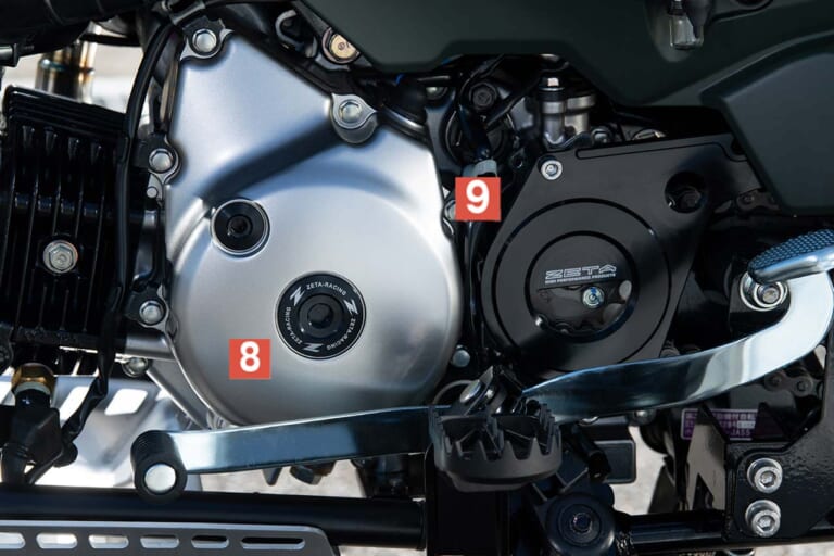 ホンダCT125ハンターカブ|ダートフリーク|ZETA エンジンプラグ/ドライブカバー|冒険味溢れるCT125ハンターカブ用カスタムパーツ【専用釣り竿ホルダーも!!|ダートフリーク】