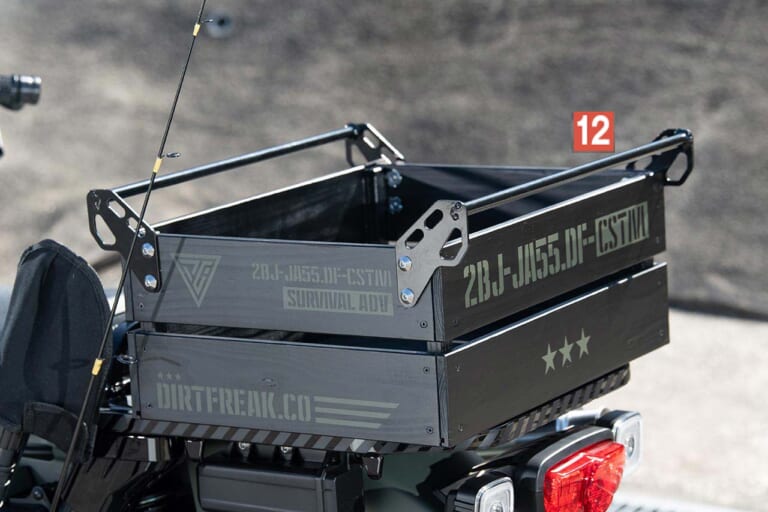 ホンダCT125ハンターカブ|ダートフリーク|DIRTFREAK カントリーボックス|冒険味溢れるCT125ハンターカブ用カスタムパーツ【専用釣り竿ホルダーも!!|ダートフリーク】