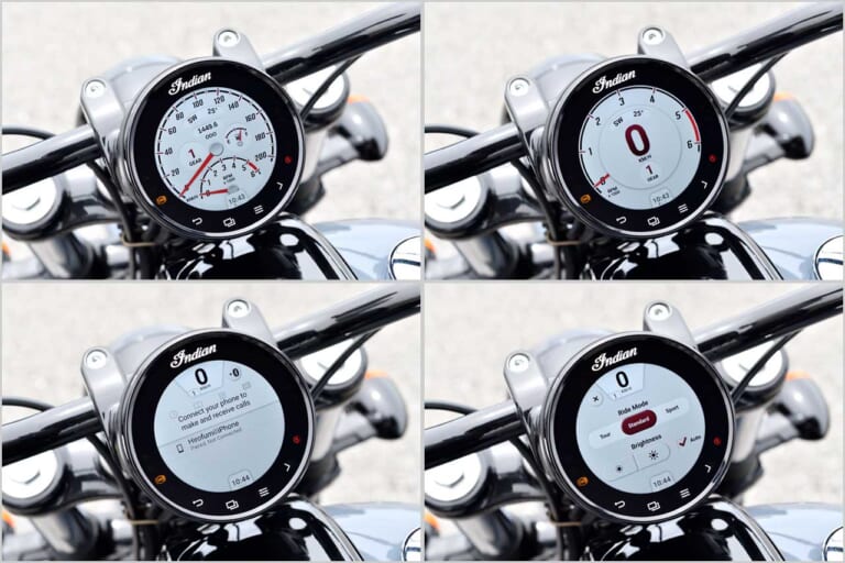 インディアン チーフダークホース|メーター|インディアン チーフ ダークホース試乗インプレッション【デビューから100年。まったく新しく設計されたチーフ】