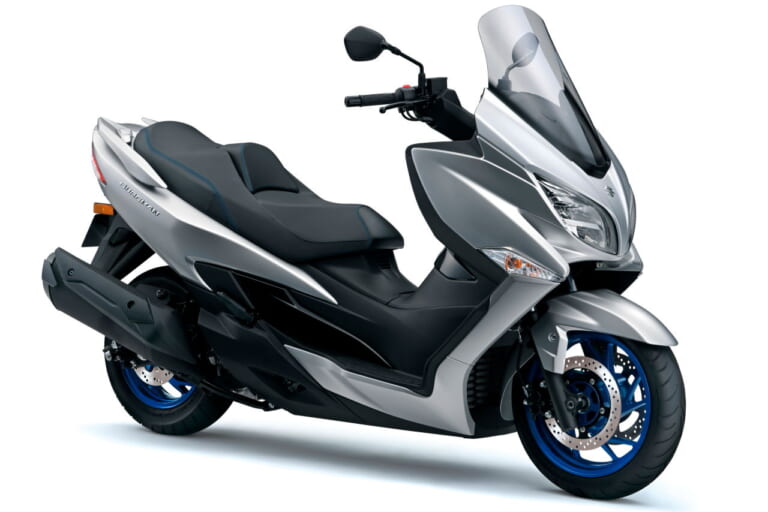 スズキ|バーグマン400|【2025年4月版】シート高780mm以下の400ccバイク11選! 地面に足が着くのはやっぱり安心