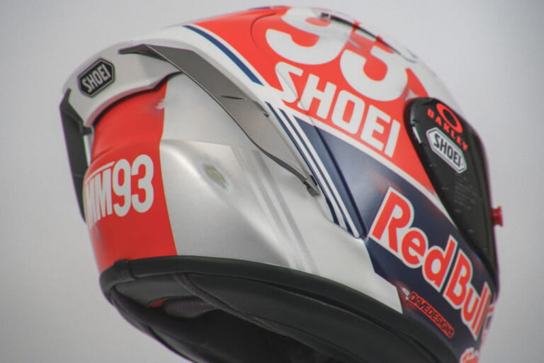 Marc Márquez retro-style one-off design SHOEI X-Fourteen|レプリカ発売希望! マルク・マルケスがMotoGP第8戦ドイツGPでレトロカラーのヘルメットを使用