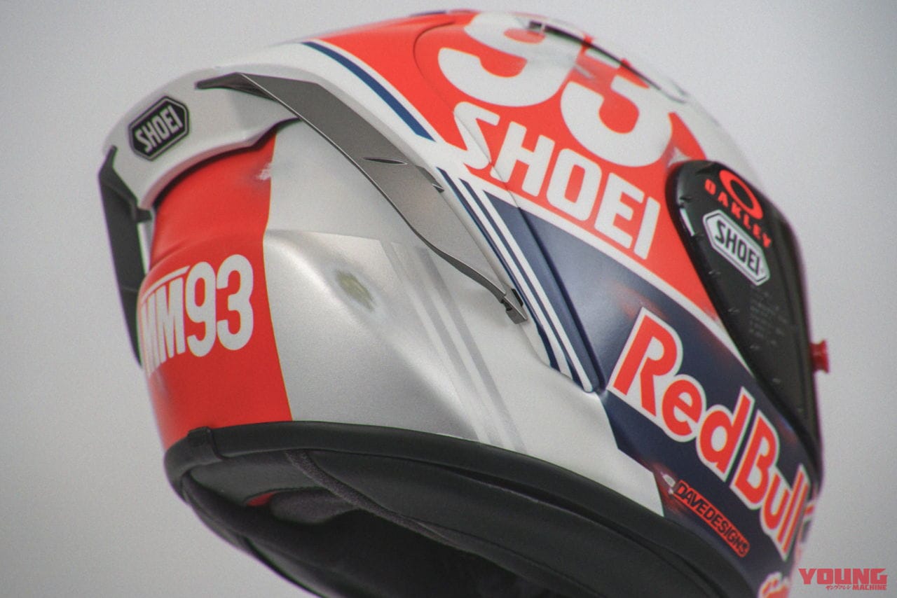 Marc Márquez retro-style one-off design SHOEI X-Fourteen|レプリカ発売希望! マルク・マルケスがMotoGP第8戦ドイツGPでレトロカラーのヘルメットを使用
