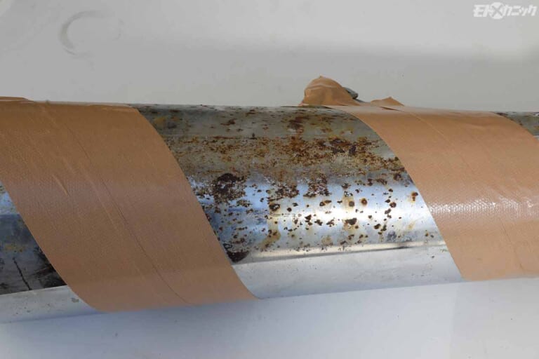 EZブラスト|クロームメッキのサビ落とし|重曹クリーニングはクロームメッキのサビやエンジン部品のカーボン除去に効果絶大〈EZブラスト〉