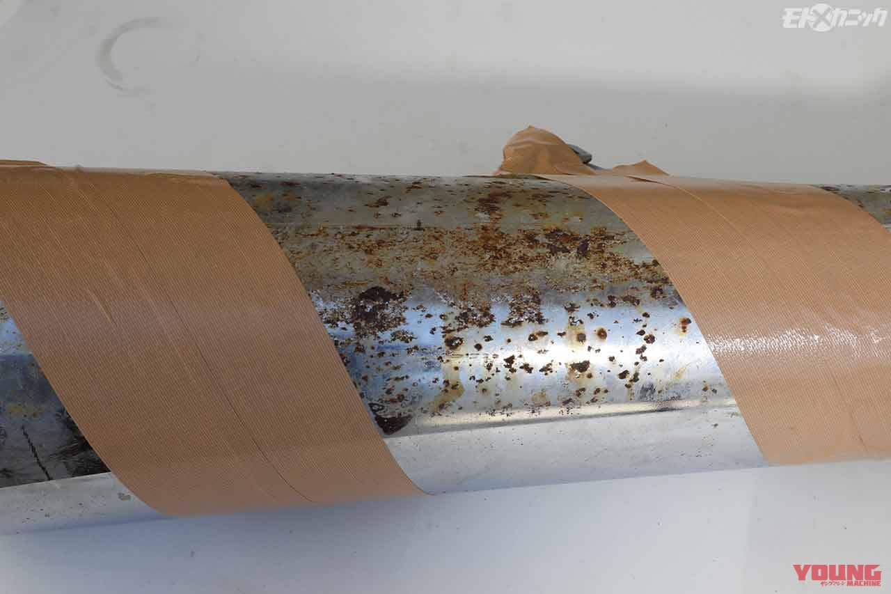 |重曹クリーニングはクロームメッキのサビやエンジン部品のカーボン除去に効果絶大〈EZブラスト〉