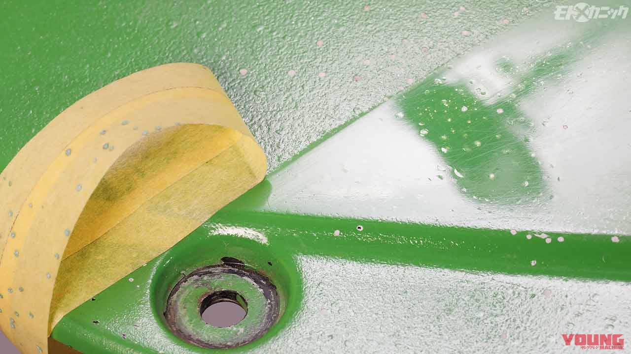 |外装塗装失敗による”ゆず肌”状態を「花咲かGワックス」で磨いて艶々リカバー