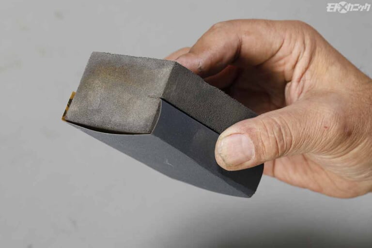 ゆず肌ペイント修復|耐水ペーパー|外装塗装失敗による”ゆず肌”状態を「花咲かGワックス」で磨いて艶々リカバー