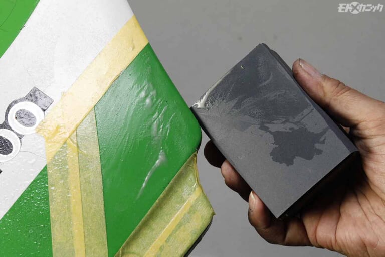 ゆず肌ペイント修復|耐水ペーパー研磨|外装塗装失敗による”ゆず肌”状態を「花咲かGワックス」で磨いて艶々リカバー