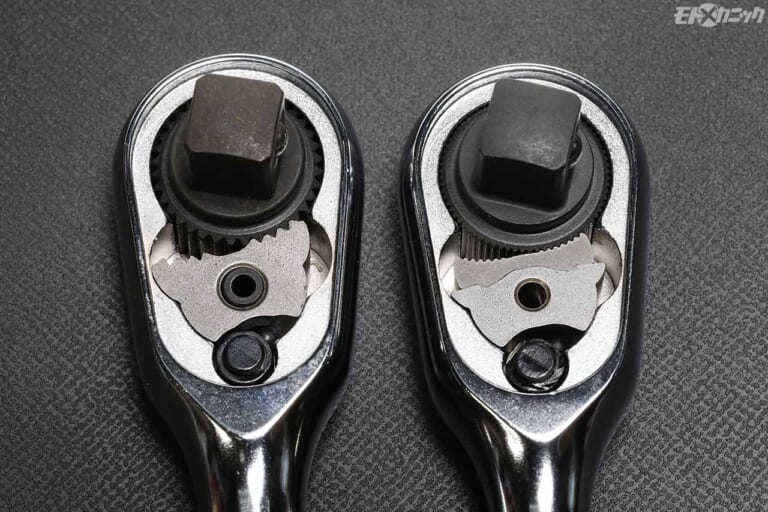 コーケン36歯/72歯ラチェットハンドル|サイズ比較|コーケン72歯Z-EALラチェットハンドル解剖【多ギアでも引きずらない空転トルクの軽さが魅力】