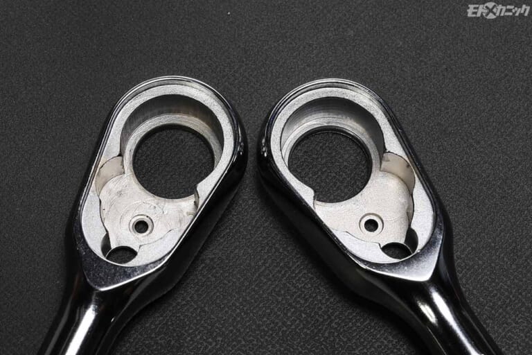 コーケン36歯/72歯ラチェットハンドル構成部品比較|コーケン72歯Z-EALラチェットハンドル解剖【多ギアでも引きずらない空転トルクの軽さが魅力】