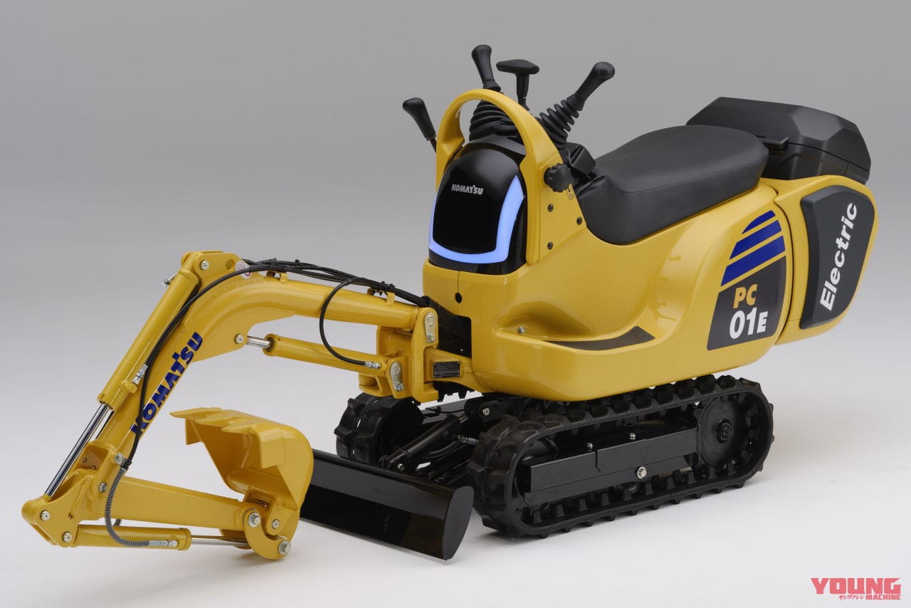 Honda Mobile Power Pack搭載のマイクロショベルPC01(試作車)|ホンダの交換式バッテリー、建設業界へ! コマツ「マイクロショベルPC01」電動版を共同開発
