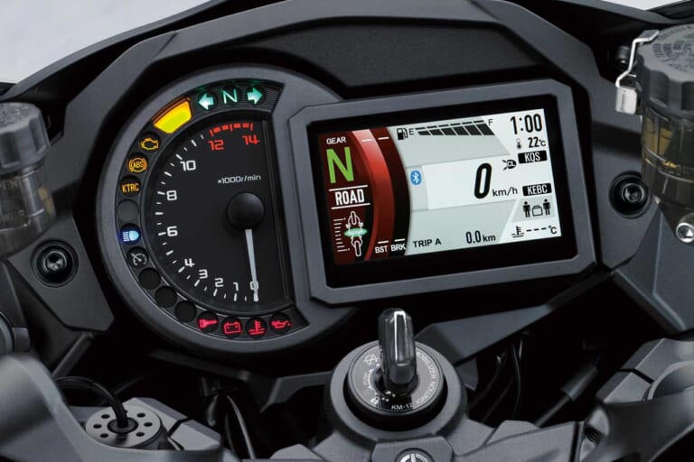 スマホ連動カラーTFTメーター|ハヤブサ対抗? 最新電脳でカワサキ ニンジャZX-14Rが復活するか?!〈YM未来予想〉