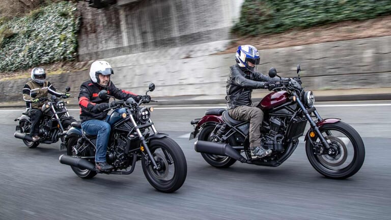 ホンダ レブル1100/500/250＝3兄弟試乗インプレ徹底比較【コスパ王頂上決戦?!】