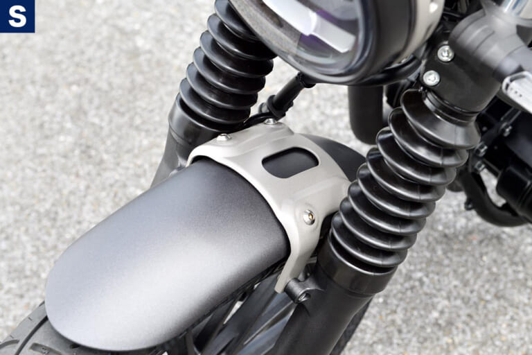 ホンダGB350S|フロントフェンダー|爆売れホンダGB350! モダン仕様のGB350Sも7月発売スタンバイ【すべてがスポーティー仕立て】