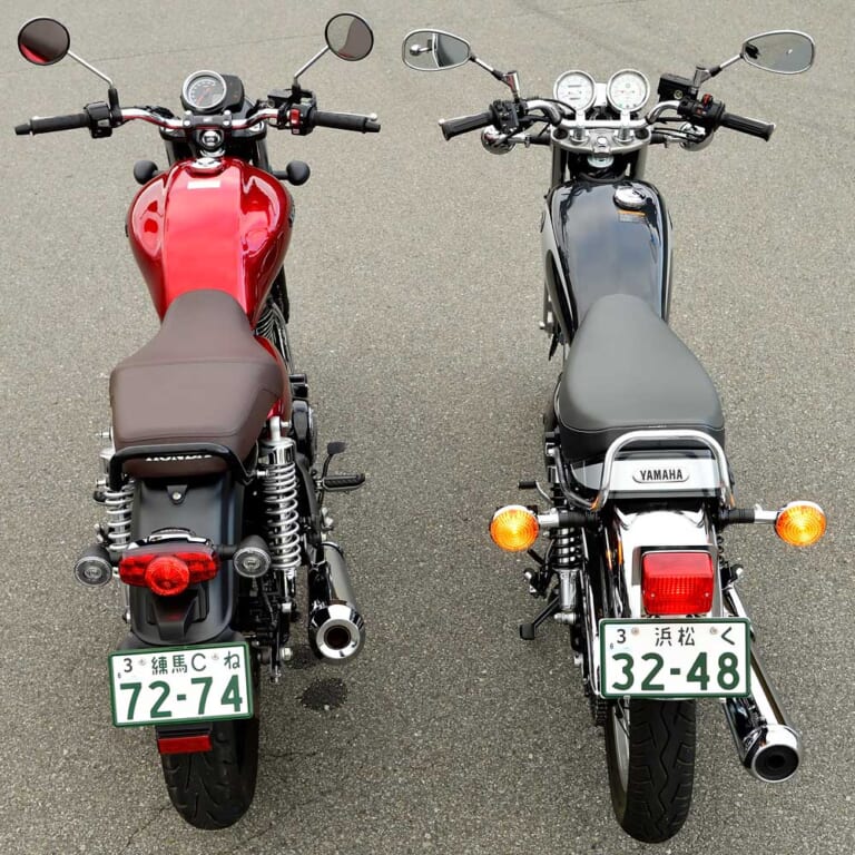 ホンダGB350&ヤマハSR400ファイナルエディション|スタイリング|ホンダGB350 vs ヤマハSR400ディテール徹底比較【ネオクラとリアルレトロ、実は対照的だ】
