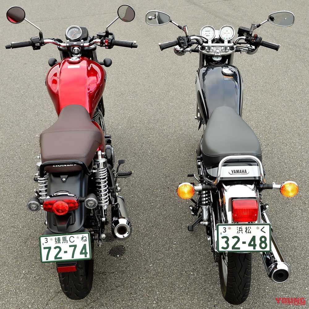 ホンダGB350&ヤマハSR400ファイナルエディション|スタイリング|ホンダGB350 vs ヤマハSR400ディテール徹底比較【ネオクラとリアルレトロ、実は対照的だ】