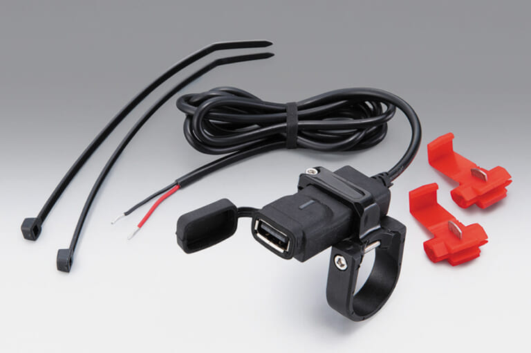 カワサキ ニンジャZX-25R|キジマカスタムパーツ|USBポートKIT ハンドルクランプ(USB規格:タイプA/タイプC)|快適&安全に効くニンジャZX-25R用パーツ群が登場〈キジマ〉