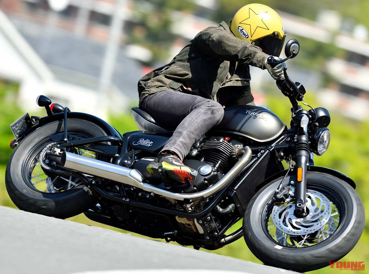 |’21トライアンフ ボンネビルボバー試乗ショートインプレ【このサドルシート目立つこと間違いなし】