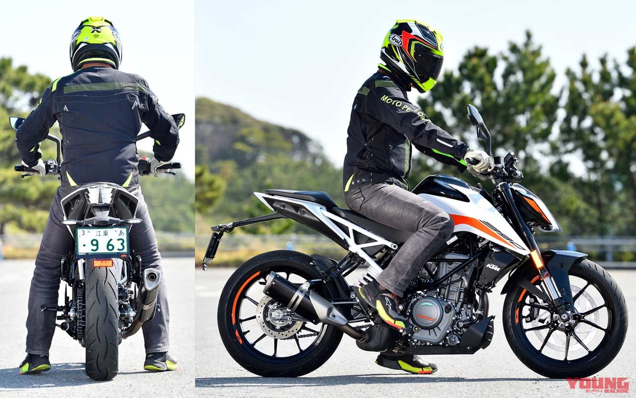 KTM390デューク|ライディングポジション|’21 KTM 390デューク試乗ショートインプレ 【クイックシフターがオプションで追加可能に】