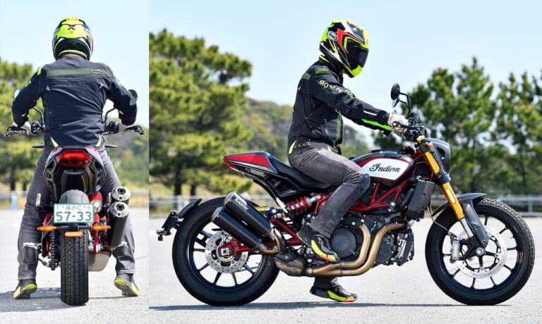 インディアン FTRカーボン|ライディングポジション|’21インディアン FTRカーボン試乗ショートインプレ【カーボンを纏った最上級モデル】